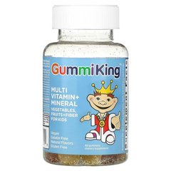 GummiKing Multi Vitamin + Mineral + Fiber For Kids 60 жевательных конфет Комплекс мультивитаминов для детей