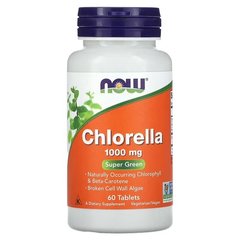 NOW Chlorella 1,000 mg 60 табл. Хлорела