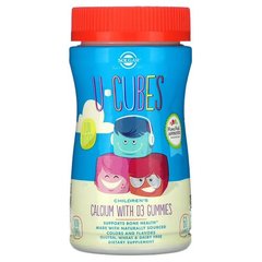 Solgar U-Cubes Children's Calcium with D3 60 жевальных конфет Кальций