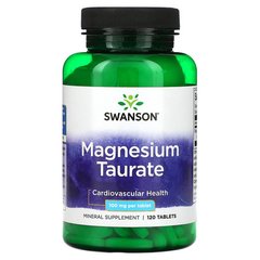 Swanson Premium Magnesium Taurate 100 mg 120 табл. Магний