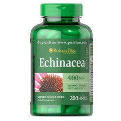 Puritan's Pride Echinacea 400 mg 200 капсул Ехинацея