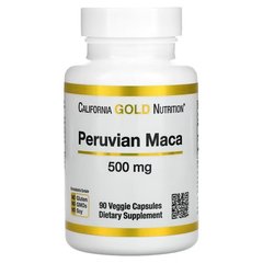 California Gold Nutrition Peruvian Maca 500 mg 90 растительных капсул Мака