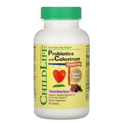 ChildLife Probiotics with Colostrum 92 жувальних таблеток Молозиво (Colostrum)