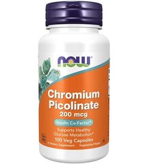 NOW Chromium Picolinate 200 mcg 100 капс. Хром