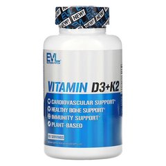 EVLution Nutrition Vitamin D3+K2 60 капс. Витамин D3 + K-2