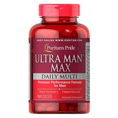 Puritan's Pride Ultra Man Max 90 табл Вітаміни для чоловіків