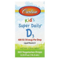 Carlson Kids Super Daily D3 400 IU 10.3 ml Вітамін D