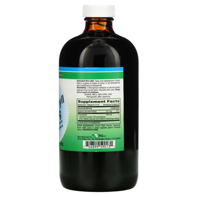 World Organic Liquid Chlorophyll 100 mg 474 ml Хлорофилл