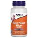 NOW Red Yeast Rice 600 mg 60 капсул