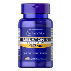Puritan's Pride Melatonin 12 mg 60 капсул Мелатонин