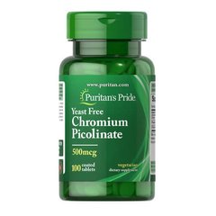 Puritan's Pride Chromium Picolinate 500 mcg 100 таб Хром