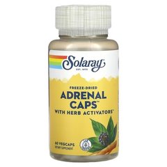 Solaray Freeze-Dried Adrenal Caps with Herb Activators 60 капсул Підтримка наднирників