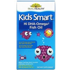 Bioglan Kids Smart DHA-Omega 3 Fish Oil 30 Chewable Burstlets Омега 3 для детей