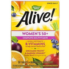 Nature's Way Alive! Women's 50+ Complete Multivitamin 50 табл. Витамины для женщин