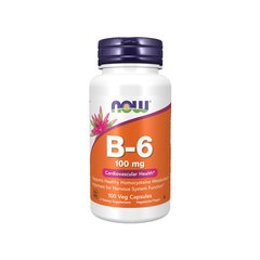 NOW B-6 100 mg 100 капс. Витамин B-6