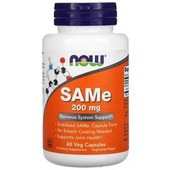 NOW SAMe 200 mg 60 капсул SAM-e