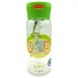 Бутылка для воды CASNO 400 мл Зеленая (Малыши-зверята) с соломинкой