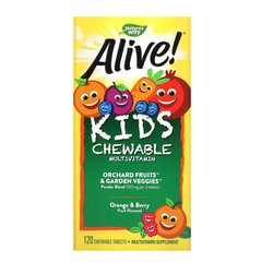 Nature's Way Alive Kid's Chewable Multivitamin 120 жевательных таблеток Комплекс мультивитаминов для детей