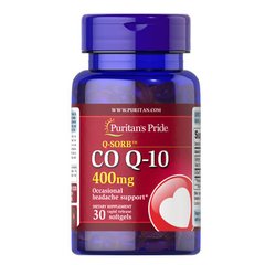 Puritan's Pride Co Q-10 400 mg 30 капс Коэнзим Q-10