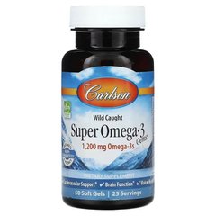 Carlson Super Omega-3 1,200 mg 50 капсул Омега-3