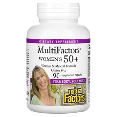 Natural Factors Women's 50+ 90 вегетарианских капс Витамины для возраста 50+