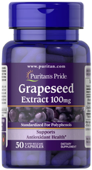 Puritan's Pride Grapeseed Extract 100 mg 50 капсул Виноградная косточка