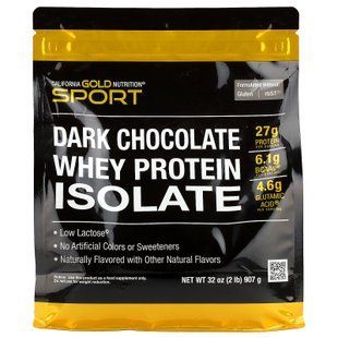 California Gold Nutrition 100% Whey Protein Isolate 907 грам Ізолят протеїну
