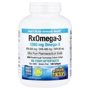 Natural Factors Rx Omega-3 120 softgels Омега-3