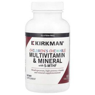 Kirkman Labs Children's Chewable Multivitamin & Mineral 120 таблеток Мультивітаміни для дітей