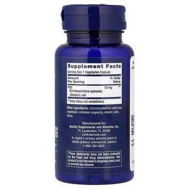 Life Extension PQQ Caps 10 mg 30 caps Пирролохинолинхинон (PQQ)