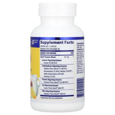 Enzymedica Lacto 90 capsules Энзимы