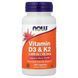 NOW Vitamin D3 & K2 1000IU/45mcg 120 рідких капсул