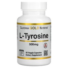 California Gold Nutrition L-Tyrosine 500 mg 60 капсул Тирозин