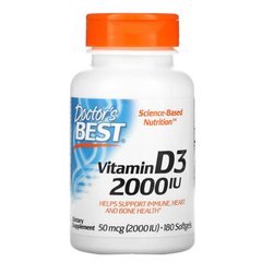 Doctor Best Vitamin D3 2000 IU 180 капсул Вітамін D