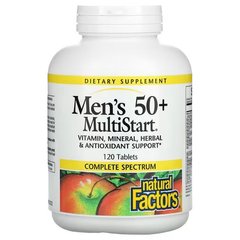 Natural Factors Men's 50+ 120 капсул Вітаміни для віку 50+