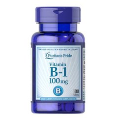 Puritan's Pride Vitamin B-1 100 mg 100 таб. Тіамін (B-1)