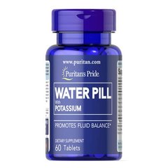 Puritan's Pride Water Pill with Potassium 60 таб. Калій