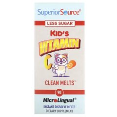 Superior Source Kid's Vitamin C 90 быстрорастворимых таблеток Витамин С