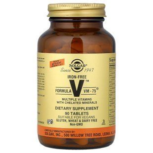 Solgar Formula V VM-75 (Iron-Free) 90 tablets Универсальные