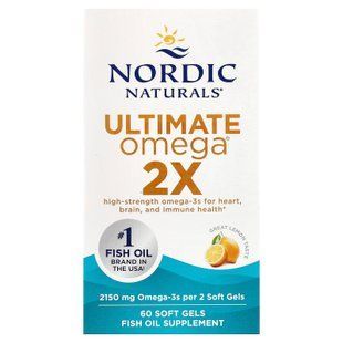 Nordic Naturals Ultimate Omega 2X (2150 mg) 60 Soft Gels Омега-3
