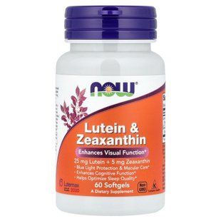 NOW Lutein & Zeaxanthin 60 caps Лютеин