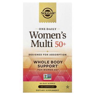 Solgar One Daily Women's Multi 50+ 60 capsules Витамины для возраста 50+