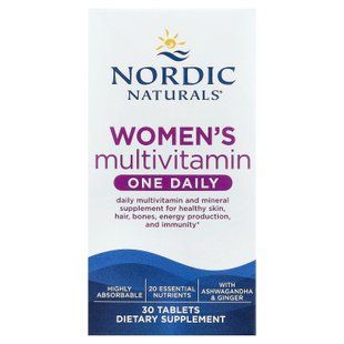 Nordic Naturals Women's Multivitamin One Daily 30 таблеток Вітаміни для жінок