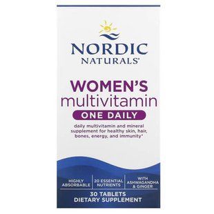 Nordic Naturals Women's Multivitamin One Daily 30 таблеток Вітаміни для жінок