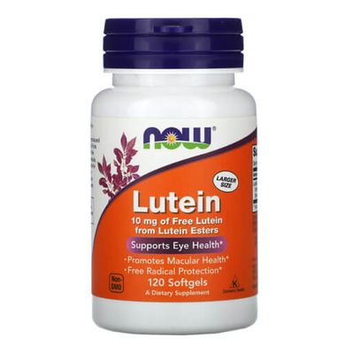 NOW Lutein 10 mg 120 капс Лютеин