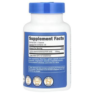 Nutricost TUDCA 250 mg 30 capsules Желчные кислоты