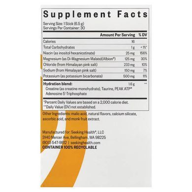Seeking Health Optimal Electrolyte 30 Sticks Изотоники