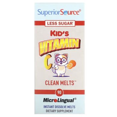 Superior Source Kid's Vitamin C 90 быстрорастворимых таблеток Витамин С