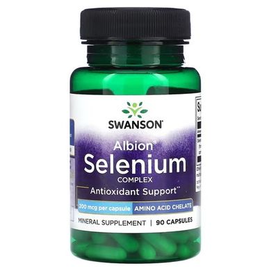 Swanson Selenium Glycinate Complex 200 mcg 90 капс. Селен