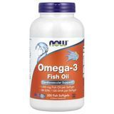 NOW Omega-3 Fish Oil 1,000 mg 200 рідких рибних капсул Омега-3